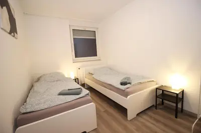 Ein Bett oder Betten in einem Zimmer der Unterkunft Nice Apartment in Hagen