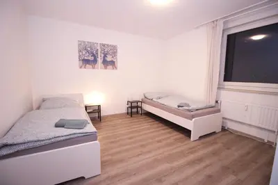 Ein Bett oder Betten in einem Zimmer der Unterkunft Nice Apartment in Hagen