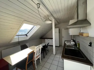Küche/Küchenzeile in der Unterkunft Urban Living on Worringer