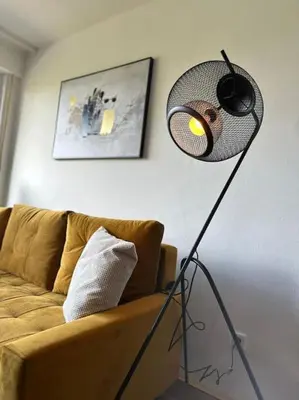 Ein Sitzbereich in der Unterkunft Zentrales Apartment am Theater in Marl