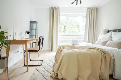 Ein Bett oder Betten in einem Zimmer der Unterkunft HOMEFY - Feel Good Apartment