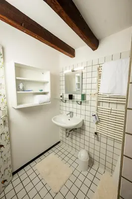 Ein Badezimmer in der Unterkunft Feierabend im Grünen