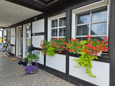 Ein Garten an der Unterkunft Landidylle mit Garten, Whirlpool und Klima