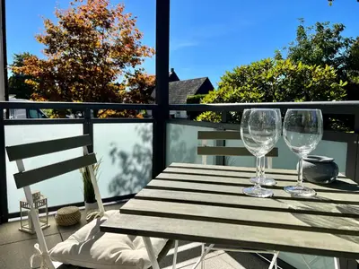 Ein Balkon oder eine Terrasse in der Unterkunft Design Apartment mit Balkon - Küche - Netflix