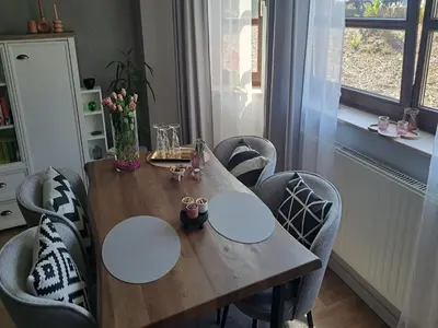 Ein Sitzbereich in der Unterkunft Das Bergherz Ruhe + Natur pur
