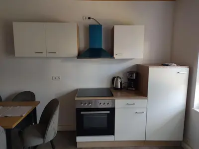 Küche/Küchenzeile in der Unterkunft estrella24 LIVING ROOMS Kairo