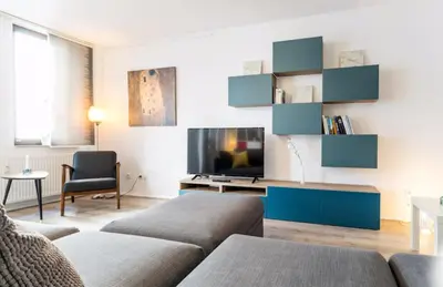 Ein Sitzbereich in der Unterkunft HOMEFY OLDTOWN APARTMENT - 6 people - 2 bath - balcony - top location
