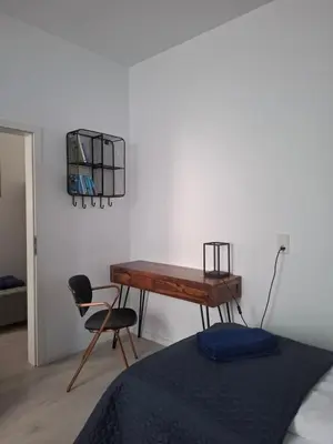 Ein Bett oder Betten in einem Zimmer der Unterkunft Stylish-City Loft-Zentral-Bahnhof-Elberfeld-W6