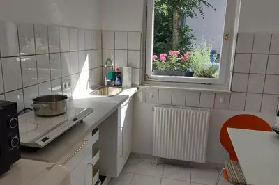 Küche/Küchenzeile in der Unterkunft White Pearl II