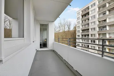Ein Balkon oder eine Terrasse in der Unterkunft Wuppertal Stay- Fitter Apartment
