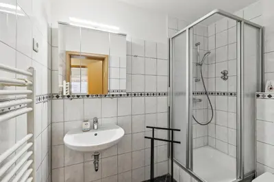 Ein Badezimmer in der Unterkunft Unterkunft mit Balkon in Gelsenkirchen