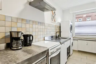 Küche/Küchenzeile in der Unterkunft Unterkunft mit Balkon in Gelsenkirchen