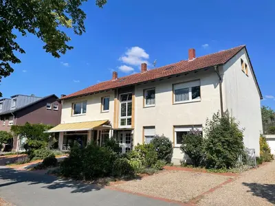 Das Gebäude in dem sich die Ferienwohnung befindet