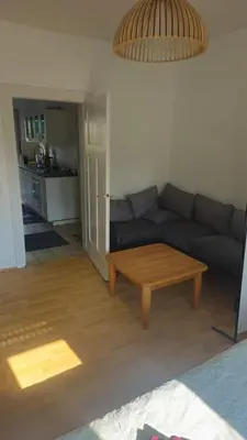 Ein Sitzbereich in der Unterkunft Ferienwohnung Hohenlimburg