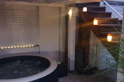 Grundriss der Unterkunft Kernsan. Souterrain-Wohnung 60qm mit Pool Blick