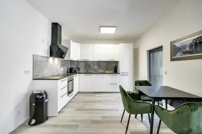Küche/Küchenzeile in der Unterkunft Mont Apartments