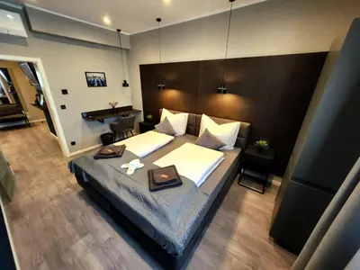 Ein Sitzbereich in der Unterkunft Liro Hotel Oberhausen
