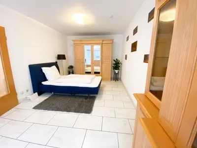 Ein Sitzbereich in der Unterkunft Zentrumsnah und Grün zentral Wuppertal/Remscheid