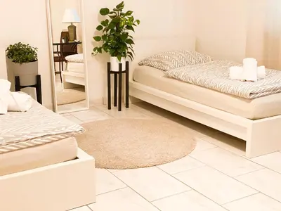 Ein Bett oder Betten in einem Zimmer der Unterkunft Wuppertal/Remscheid - zentral und ruhig gelegen