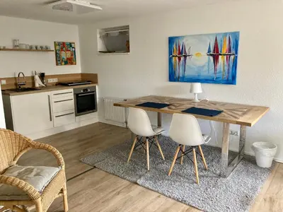 Küche/Küchenzeile in der Unterkunft Ferienwohnung Green Village