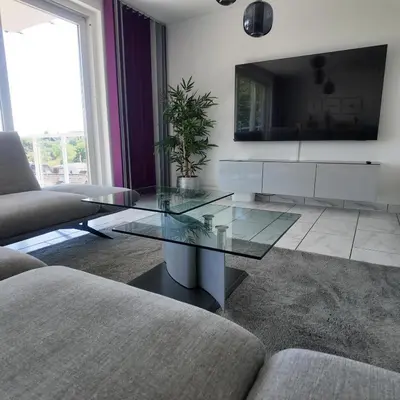 TV/Unterhaltungsangebot in der Unterkunft 1-5 Pers. Beeindruckende Aussicht, modern+zentral Wuppertal