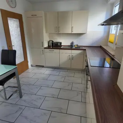 Küche/Küchenzeile in der Unterkunft 1-5 Pers. Beeindruckende Aussicht, modern+zentral Wuppertal