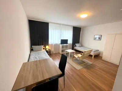 Ein Bett oder Betten in einem Zimmer der Unterkunft Duisburg-3-Bett Monteurwohnung/Ferienwohnung