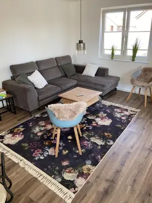 Ein Sitzbereich in der Unterkunft Hygge Haltern