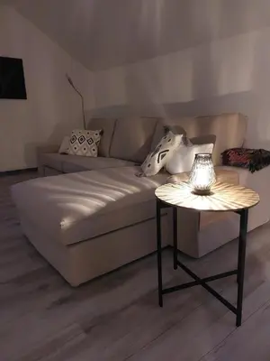 Ein Bett oder Betten in einem Zimmer der Unterkunft Ferienwohnung Witten Gederbach