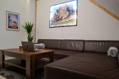 Ein Sitzbereich in der Unterkunft Apartment Matterhorn Gemütliche Wohnung mitten im Ruhrpott