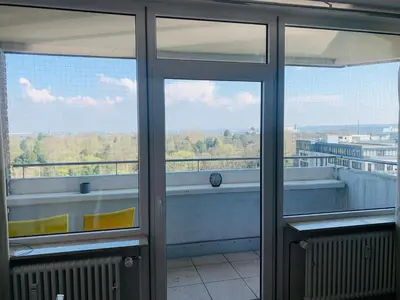 Ein Balkon oder eine Terrasse in der Unterkunft Business Messe Apartment & Wellness Spa
