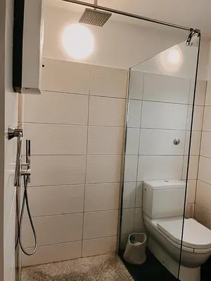 Ein Badezimmer in der Unterkunft Wohnen im 3 Ländereck! Essen, Mülheim, Oberhausen. BSEG