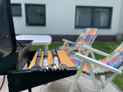 Grundriss der Unterkunft Cronenberger Apartment mit Garten - kontaktloses Einchecken, Netflix, Kingsize-Bett
