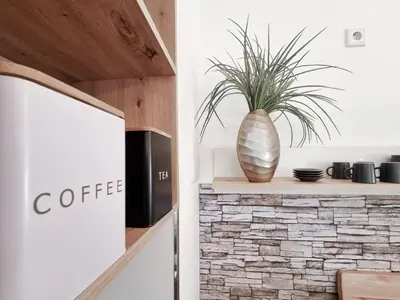 Kaffee-/Teezubehör in der Unterkunft Alpha Apartments