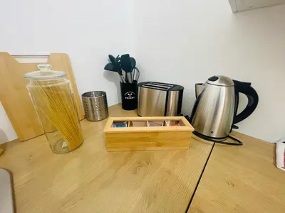 Kaffee-/Teezubehör in der Unterkunft modern * gemütlich * Nespresso * Terrasse * Netflix