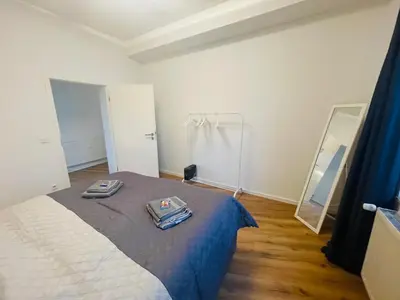 Ein Bett oder Betten in einem Zimmer der Unterkunft modern * gemütlich * Nespresso * Terrasse * Netflix