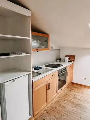 Küche/Küchenzeile in der Unterkunft Wohnen im ruhigen Mülheim an der Ruhr. UDG