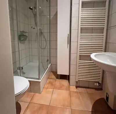 Ein Badezimmer in der Unterkunft Dein Ankerplatz in Mülheim Ruhr - Traditionelle Zechenhaushälfte