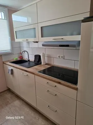 Küche/Küchenzeile in der Unterkunft Apartment Bochum