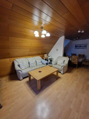 Ein Sitzbereich in der Unterkunft Ruhrpottbude - Private Ferienwohnung im Herzen des Ruhrgebiets