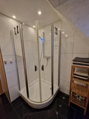 Ein Badezimmer in der Unterkunft Ruhrpottbude - Private Ferienwohnung im Herzen des Ruhrgebiets