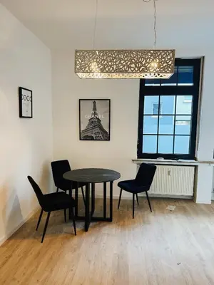 Ein Sitzbereich in der Unterkunft Wohngut-City Apt. 1 Zi. 1 DB + 1 EZ 34 qm mit Parkplatz