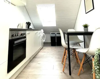 Küche/Küchenzeile in der Unterkunft Monteurwohnung in Bochum