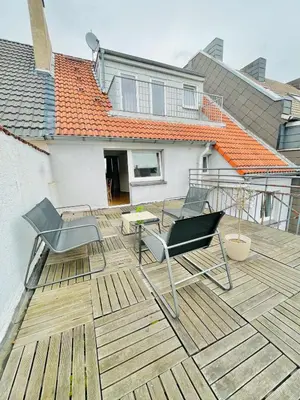 Das Gebäude in dem sich die Ferienwohnung befindet