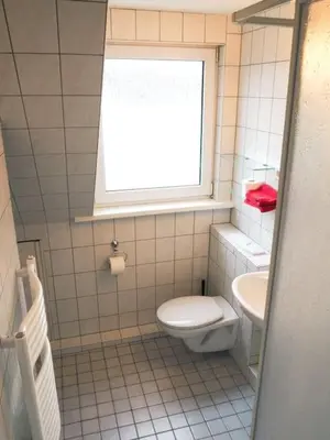 Ein Badezimmer in der Unterkunft City Wohnung Zentral 89-12