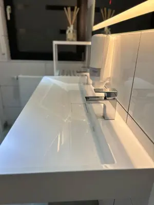 Küche/Küchenzeile in der Unterkunft Messe HV-2