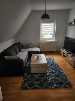 Ein Sitzbereich in der Unterkunft Wohnung HAMMer