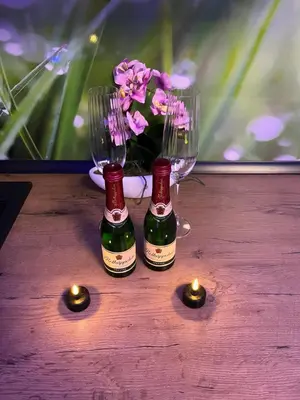 Getränke in der Unterkunft Ferienwohnung SPA Delluxe