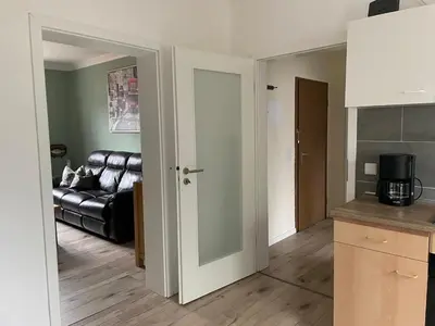 Küche/Küchenzeile in der Unterkunft City Wohnung in Haltern gratis Parken, Netflix & Wäschepaket