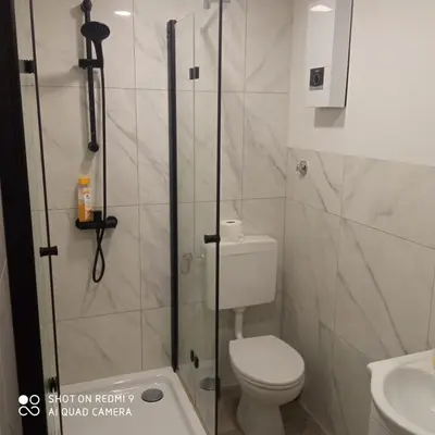 Ein Badezimmer in der Unterkunft Apartment bei Michael Bochum